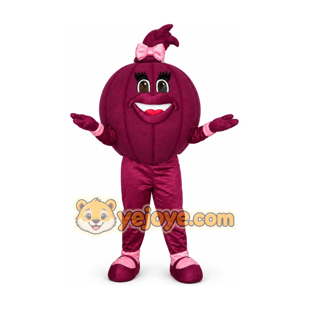 Purple Onion Mascot Costume Purple Onion Mascot Costume