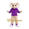 Purple Ram Mascot Costume