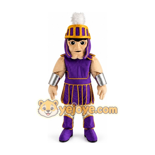Purple Spartan Mascot Costume Knight Trojan Costume