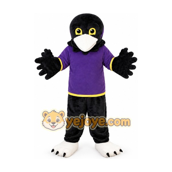 Purple Vest Sport Eagle Mascot Costume for Adult
