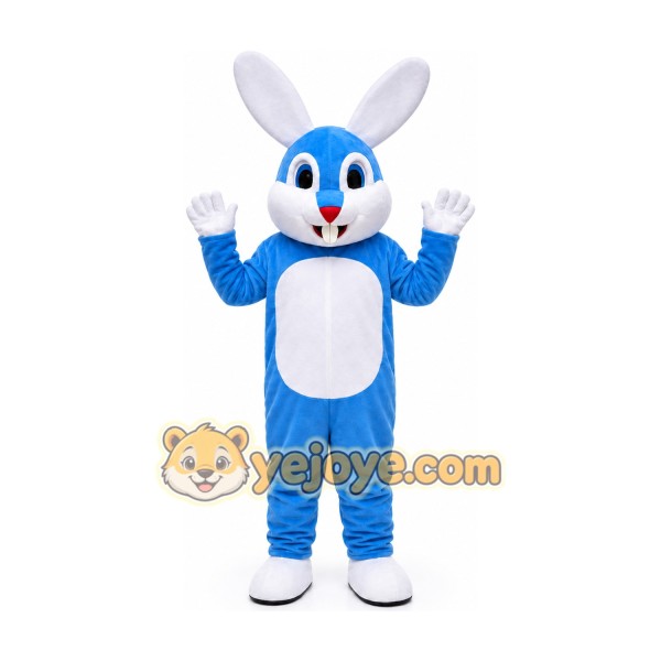 Blue Rabbit Mascot Costume Blue Rabbit Mascot Costume