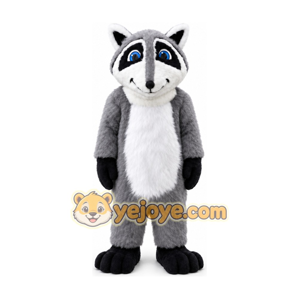 Gray Raccoon Mascot Costume