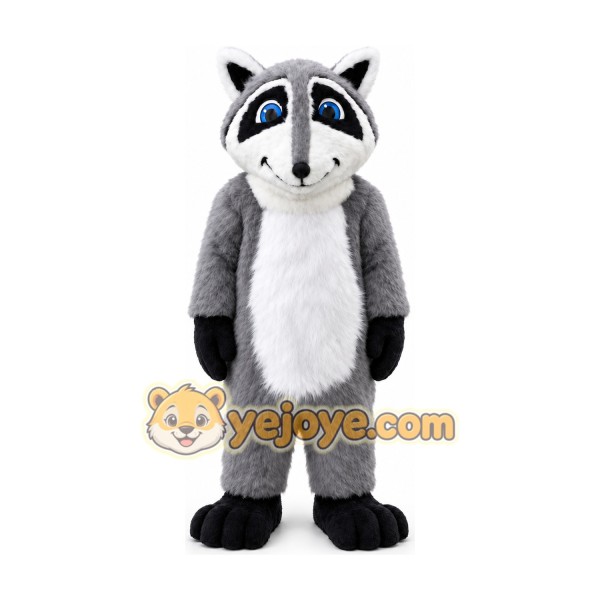 Gray Raccoon Mascot Costume Gray Raccoon Mascot Costume