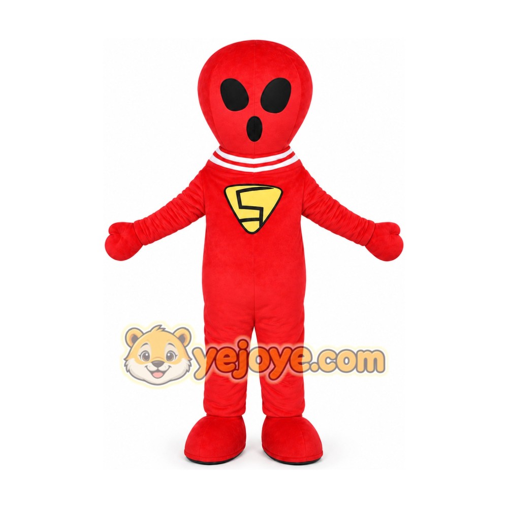 Red Superhero Character Mascot Costume Red Superhero Character Mascot Costume