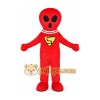 Red Superhero Character Mascot Costume Red Superhero Character Mascot Costume