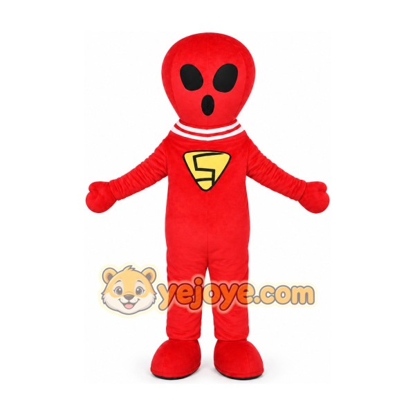 Red Superhero Character Mascot Costume