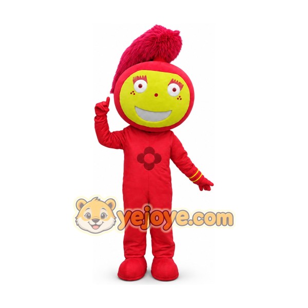 Red Cartoon Character Mascot Costume
