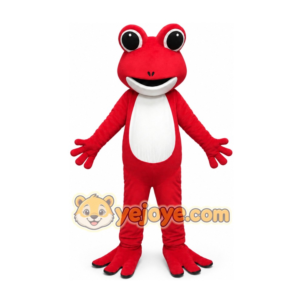 Red Frog Mascot Costume Red Frog Mascot Costume