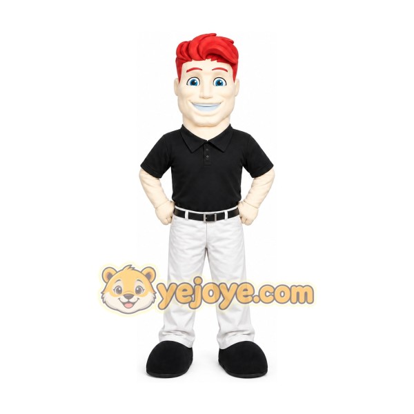 Red Hair Boy Mascot Costume