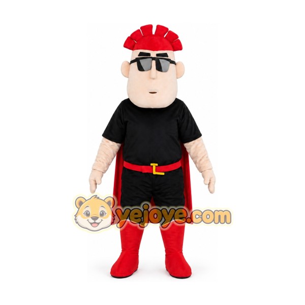 Red Hat Boy Mascot Costume Halloween Cartoon Character