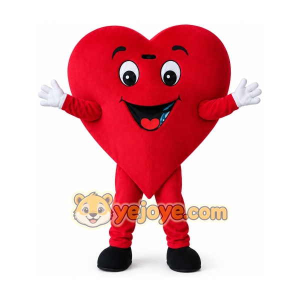 Red Heart Mascot Costume