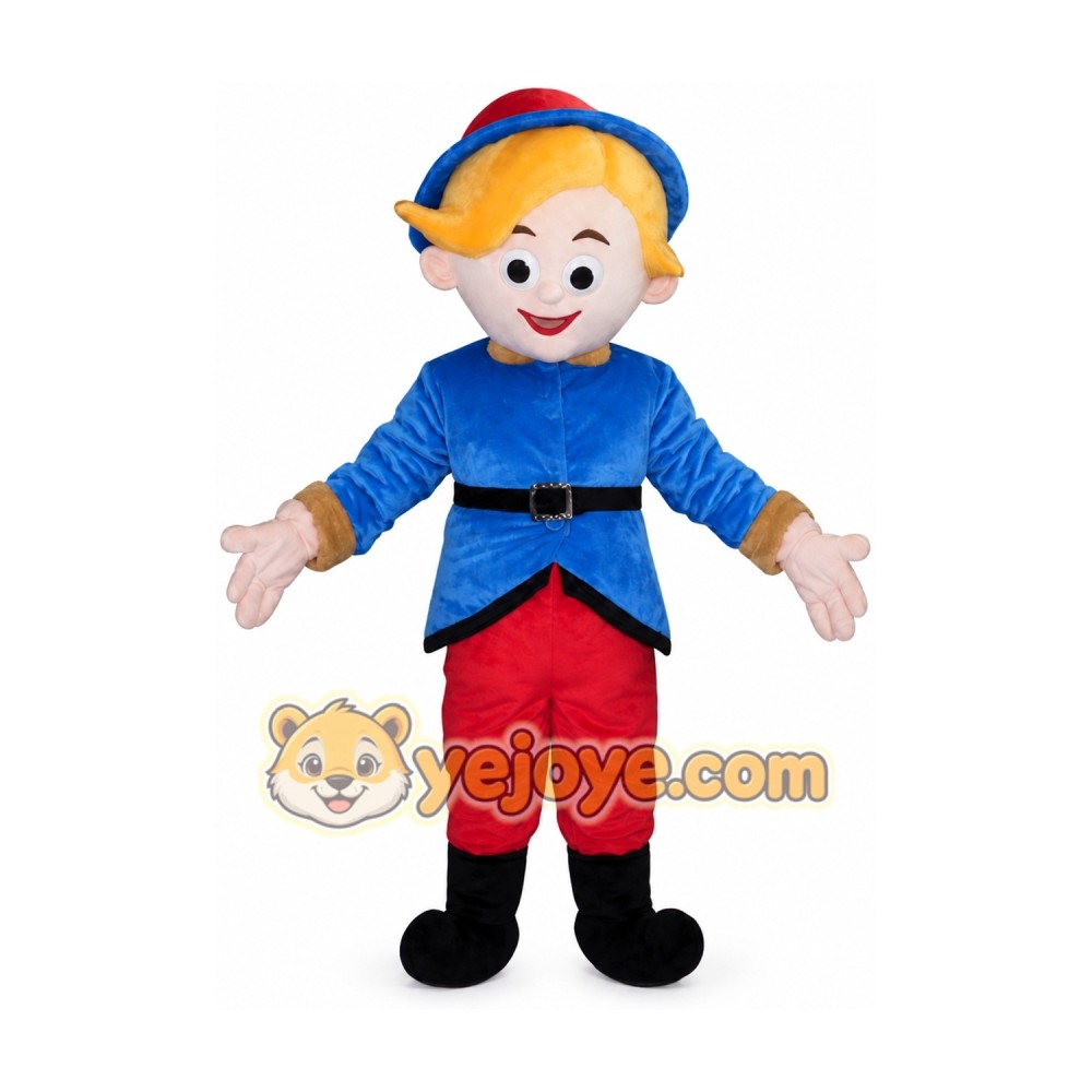 Red Pants Boy Mascot Costume