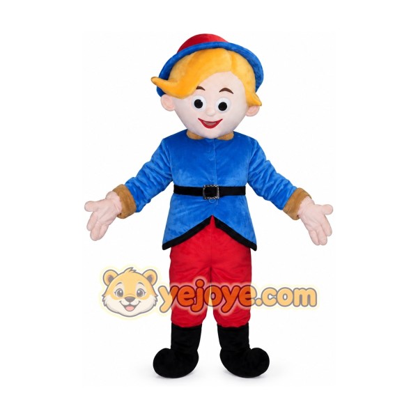Red Pants Boy Mascot Costume