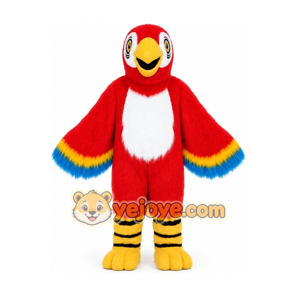 Red Parrot Mascot Costume