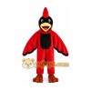 Red Crested Bird Mascot Costume