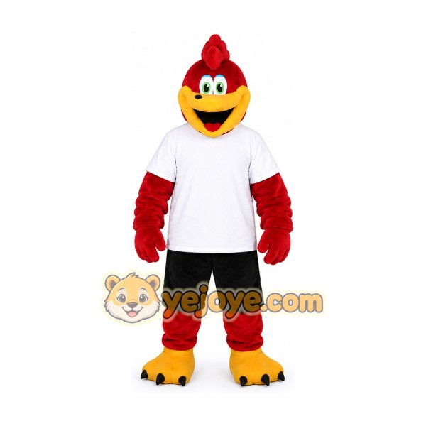 Red Sport Eagle Mascot Costume for Adult