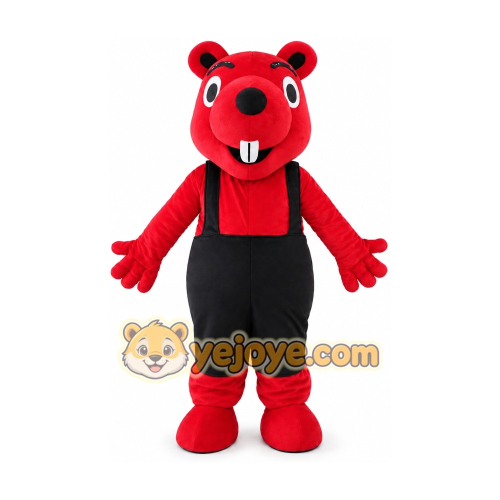 Red Mouse Mascot Costume Red Mouse Mascot Costume