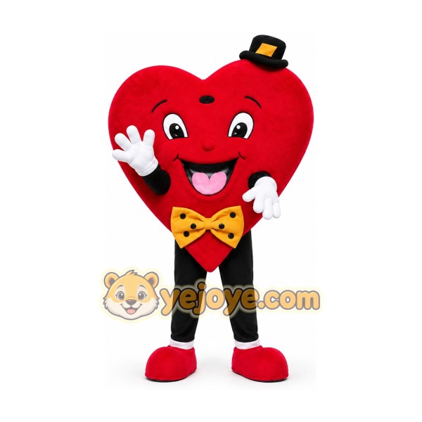 Red Heart Mascot Costume
