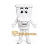 White Toilet Mascot Costume White Toilet Mascot Costume