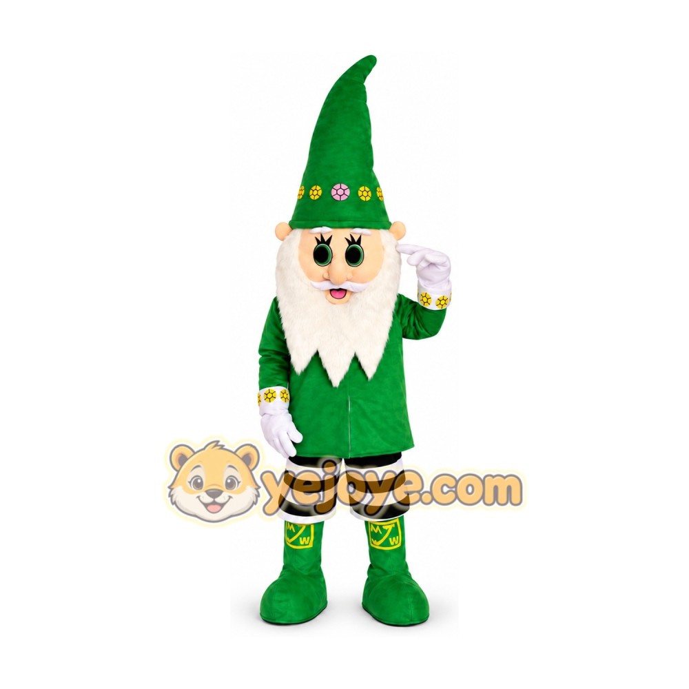 Green Gnome Mascot Costume