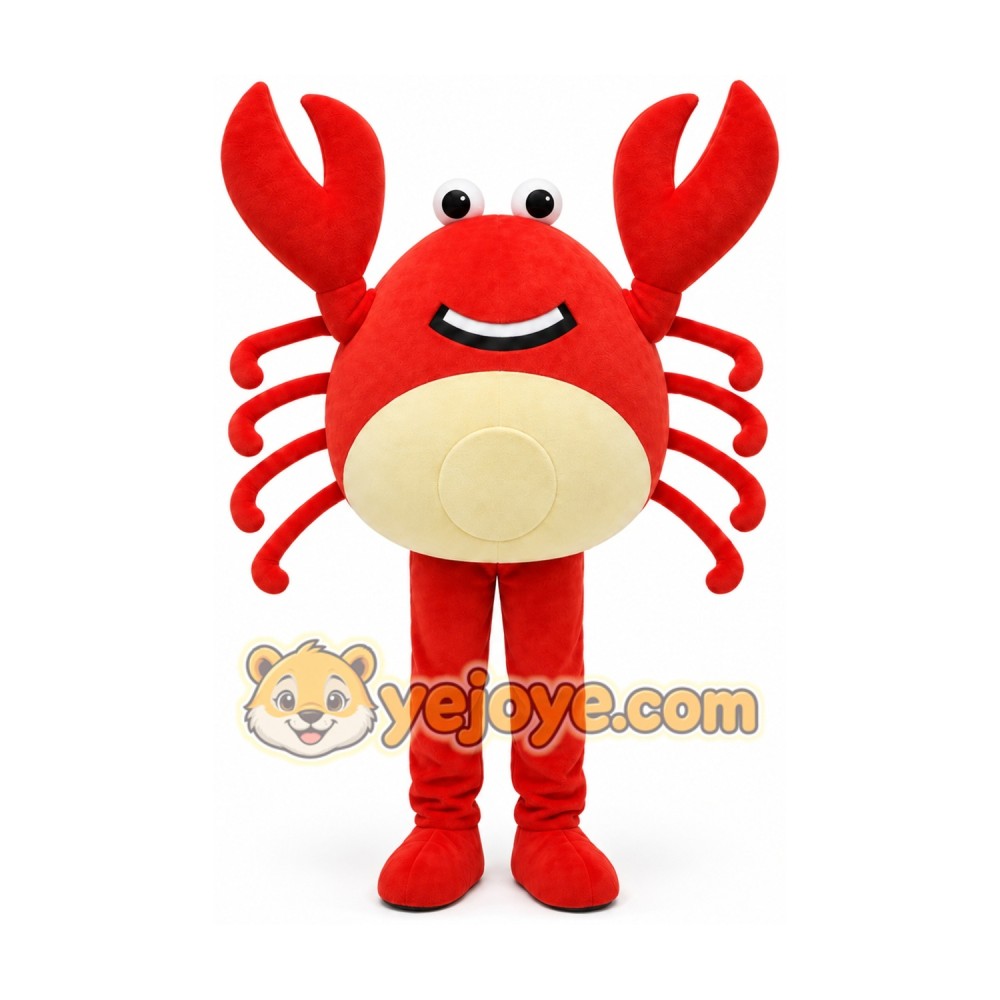 Red Crab Mascot Costume Red Crab Mascot Costume