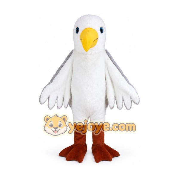 Seagull Mascot Costume Plush White Seagull