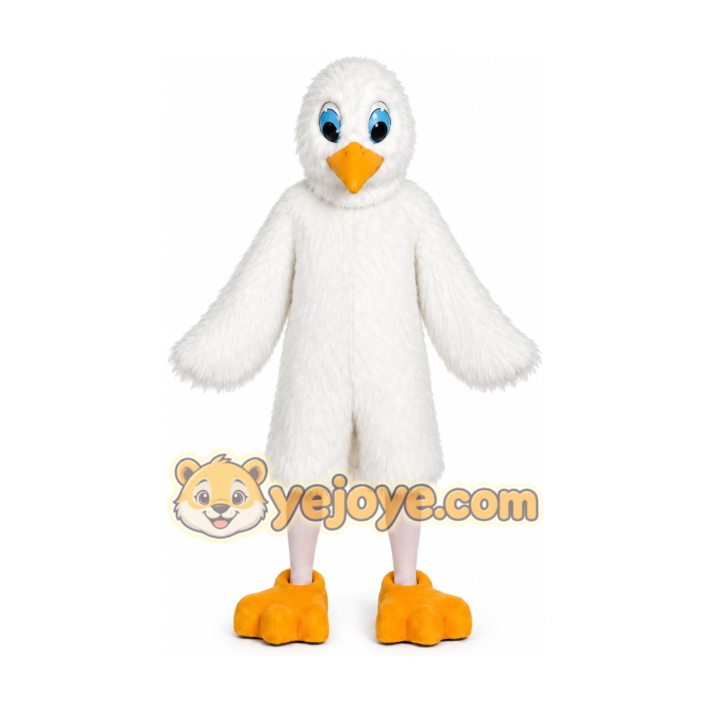 White Bird Mascot Costume White Bird Mascot Costume