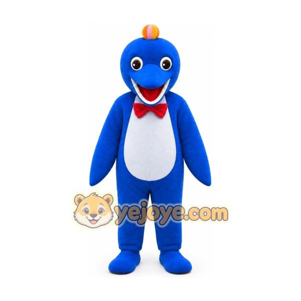 Blue Dolphin Mascot Costume