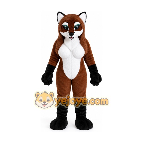 Sexy Fox Fursuit Costumes Animal Mascot for Adults