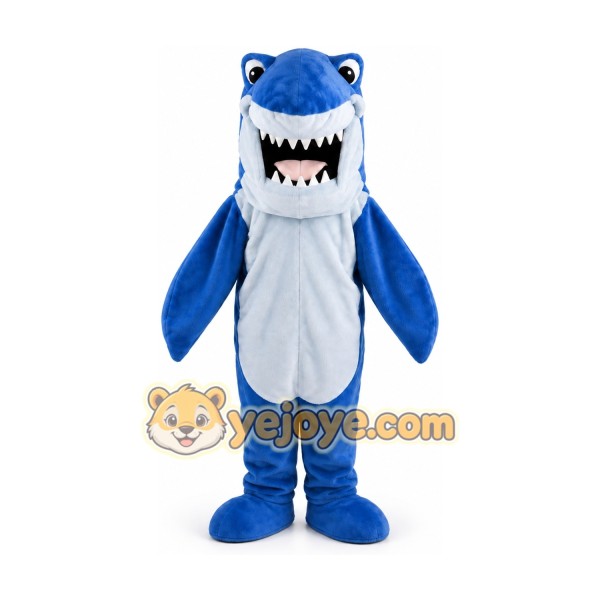 Blue Shark Mascot Costume Blue Shark Mascot Costume