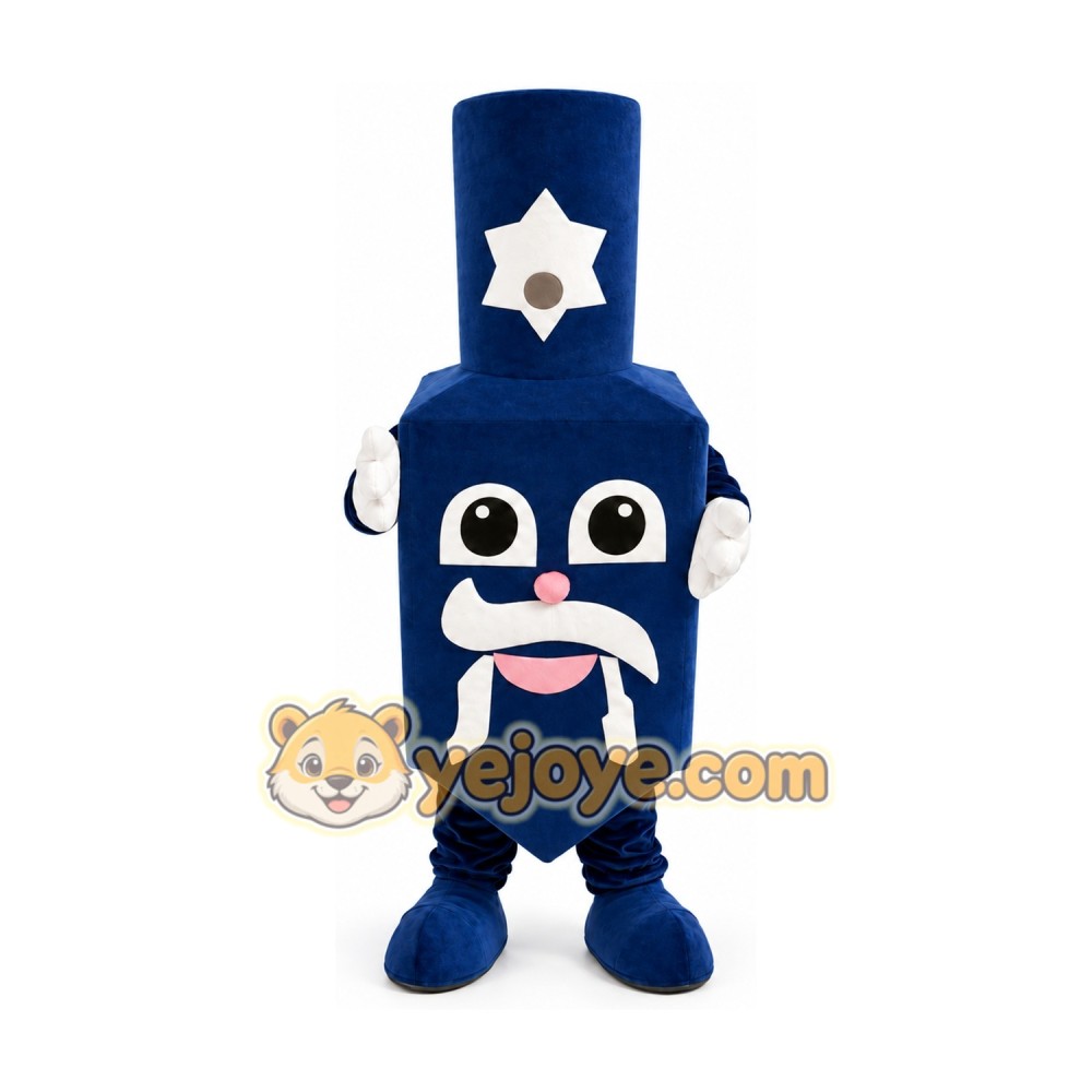 Blue Spinning Top Mascot Costume Blue Spinning Top Mascot Costume