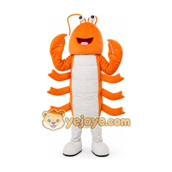 Shrimp Mascot Costume Lobster Craw fish Cartoon Mascot