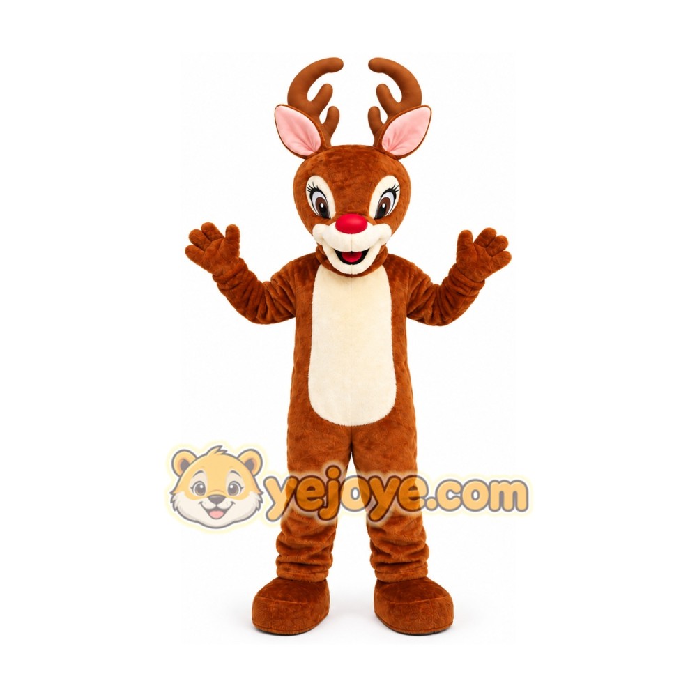 Brown Deer Mascot Costume Brown Deer Mascot Costume