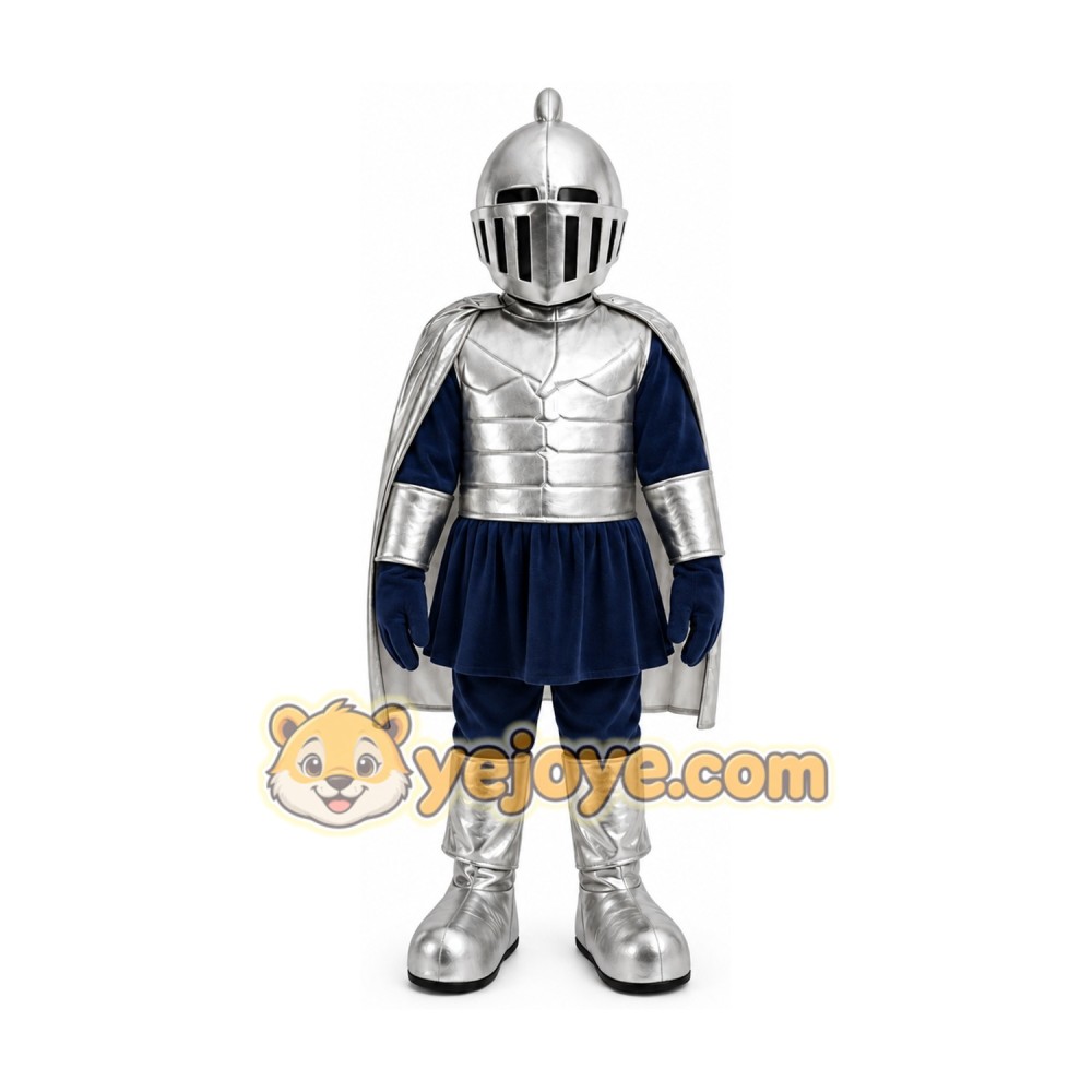 Silver Knight Mascot Costume Silver Knight Mascot Costume