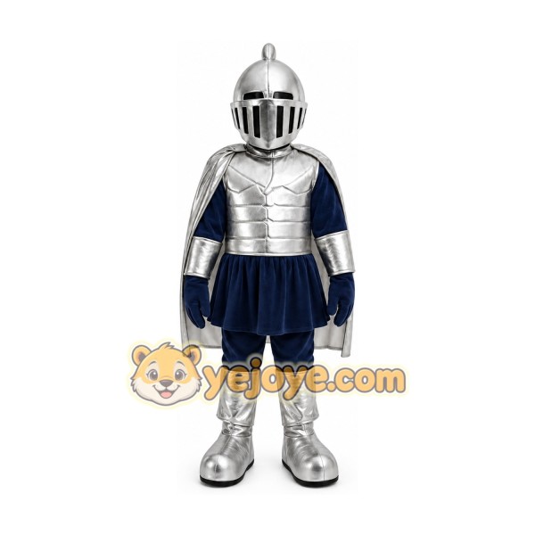 Silver Knight Mascot Costume
