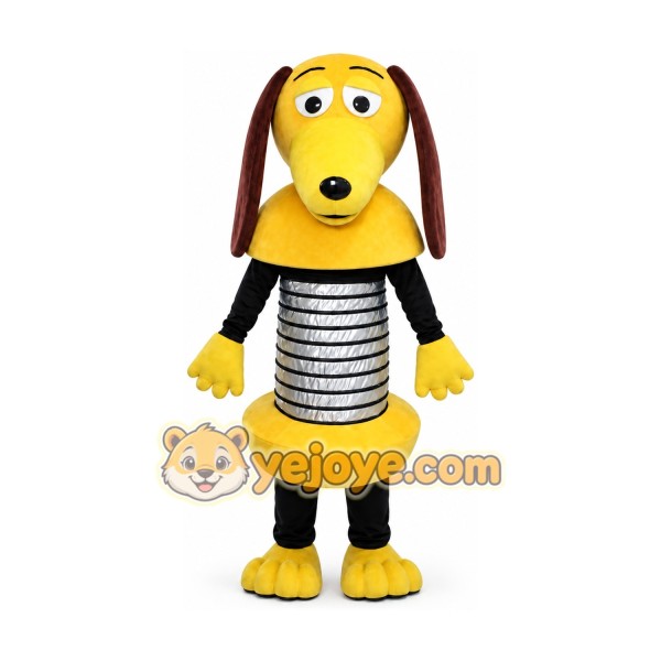 Spring-Bodied Dog Mascot Costume Spring-Bodied Dog Mascot Costume