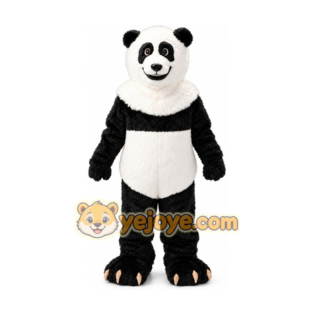 Smiling Panda Mascot Costume Smiling Panda Mascot Costume