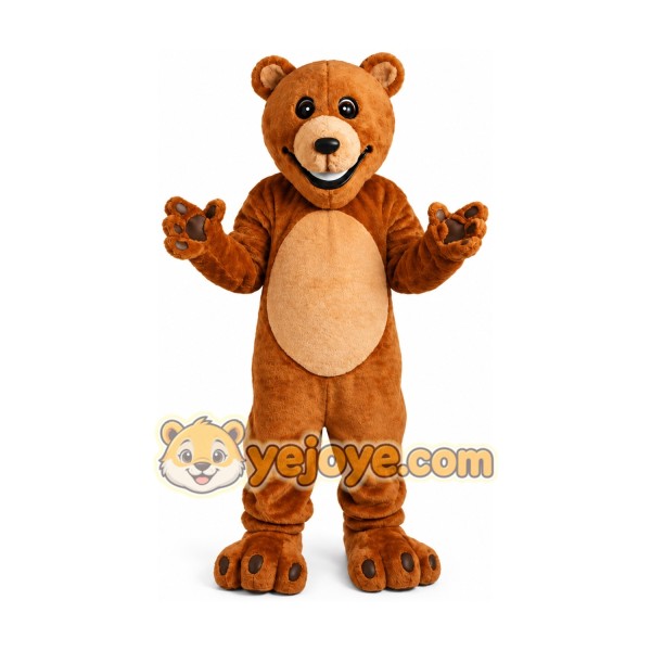 Brown Teddy Bear Mascot Costume