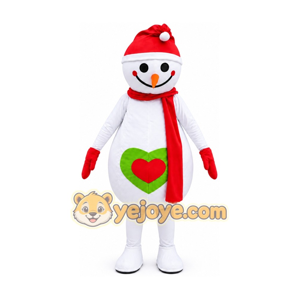 Snow Man Mascot Costume Snow Man Mascot Costume