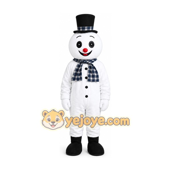 Snow Men Cartoon Mascot Costume Snow Men Cartoon Mascot Costume