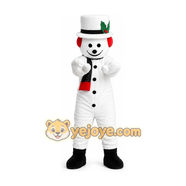 Snowman Cartoon Mascot Costume Snowman Cartoon Mascot Costume