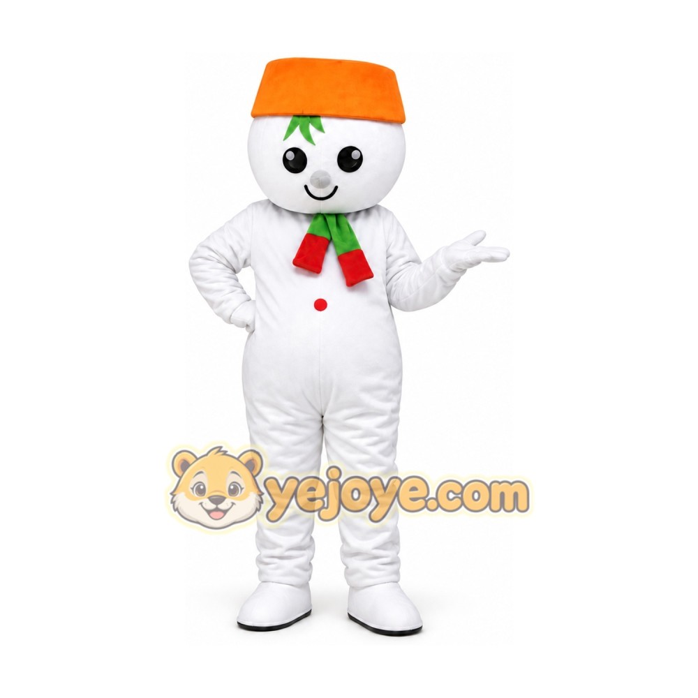 Snowman Mascot Costume Snowman Christmas Costume