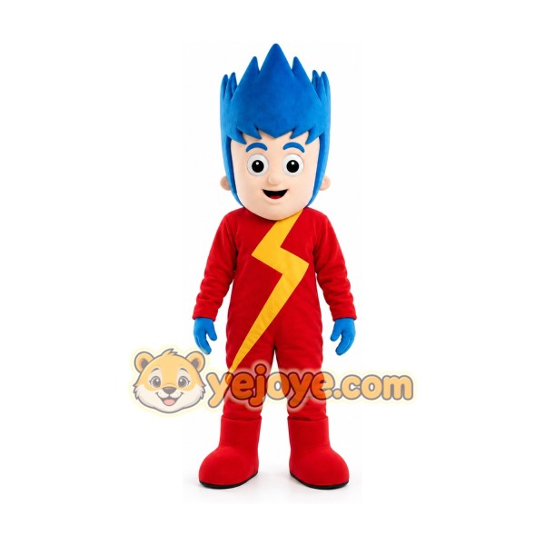 Speed Light Boy Kid Mascot Costume Cartoon Character