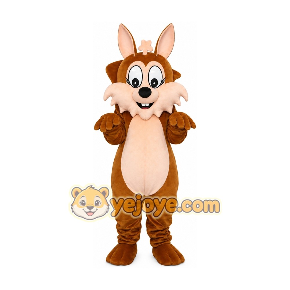 Brown Rabbit Mascot Costume Brown Rabbit Mascot Costume