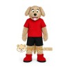 Sport Beige Dog Mascot Costume for Adult Sport Beige Dog Mascot Costume for Adult