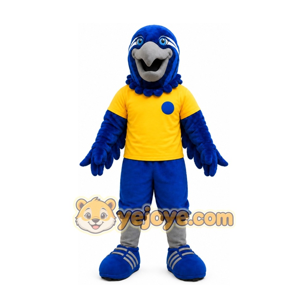 Sport Blue Eagle Mascot Costume for Adult