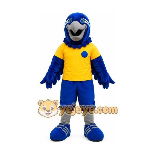 Sport Blue Eagle Mascot Costume for Adult