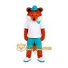 Sport Brown Fox Mascot Costume for Adult