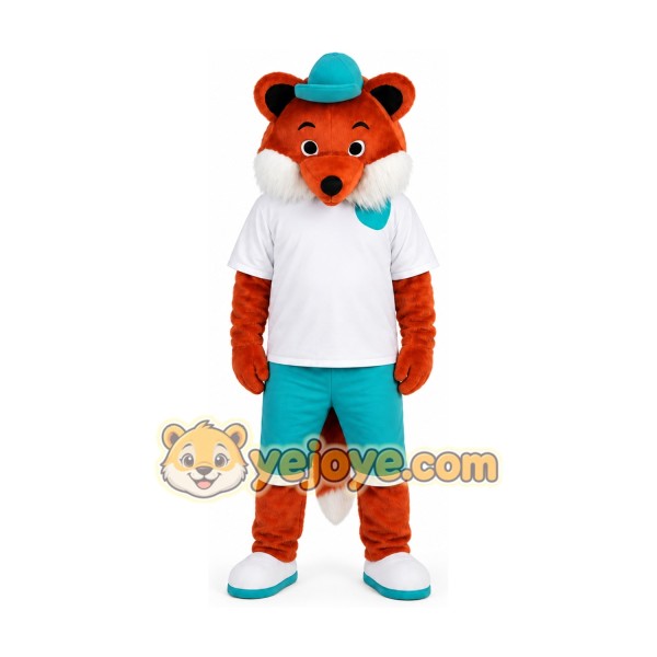 Sport Brown Fox Mascot Costume for Adult