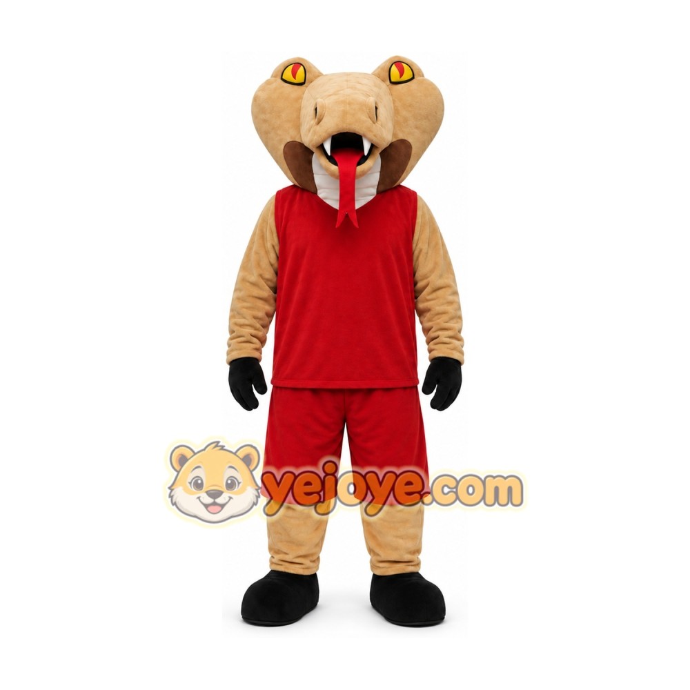 Tan Cobra Mascot Costume